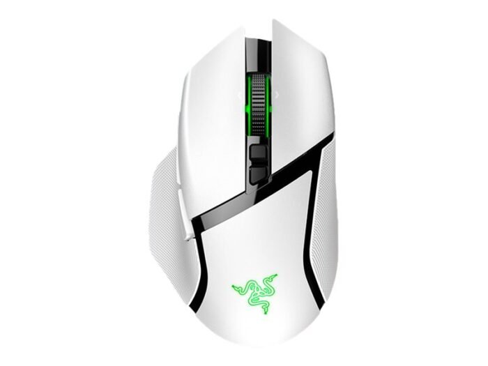 Razer Basilisk V3 Pro spēļu pele, bezvadu, Bluetooth, balta