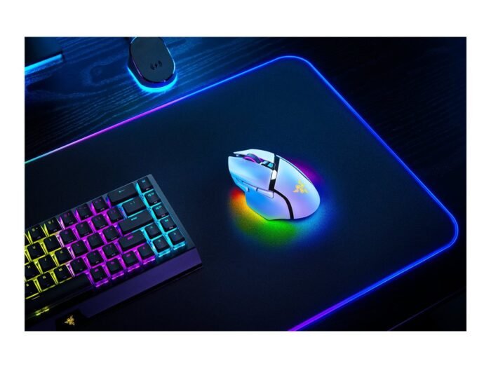 Razer Basilisk V3 Pro spēļu pele, bezvadu, Bluetooth, balta