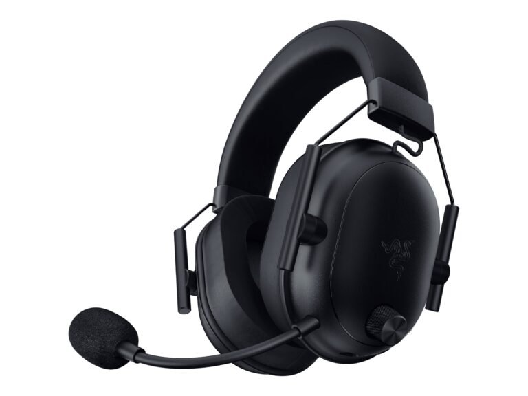 Razer BlackShark V2 HyperSpeed Gaming Headset, bezvadu, Over-Ear, USB Type-A, Melns
