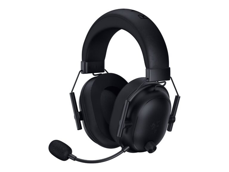 Razer BlackShark V2 HyperSpeed Gaming Headset, bezvadu, Over-Ear, USB Type-A, Melns