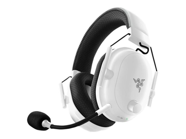 Razer BlackShark V2 Pro (2023), bezvadu austiņas, Over-Ear, White