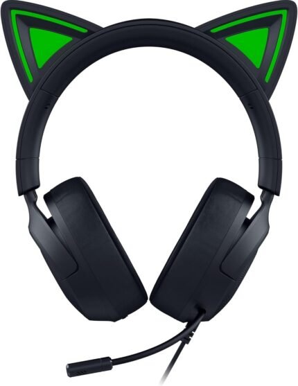 Razer Kraken Kitty V3 X Gaming Headset, vadu, Over-Ear, ar mikrofonu, melnas