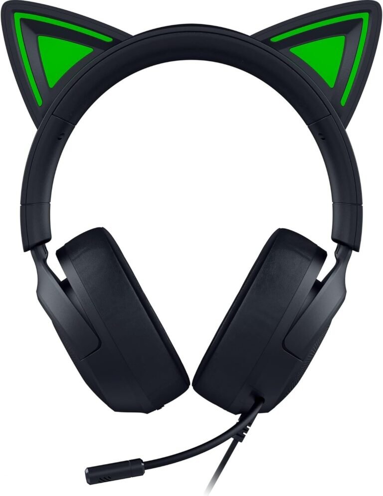 Razer Kraken Kitty V3 X Gaming Headset, vadu, Over-Ear, ar mikrofonu, melnas
