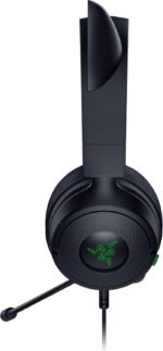 Razer Kraken Kitty V3 X Gaming Headset, vadu, Over-Ear, ar mikrofonu, melnas