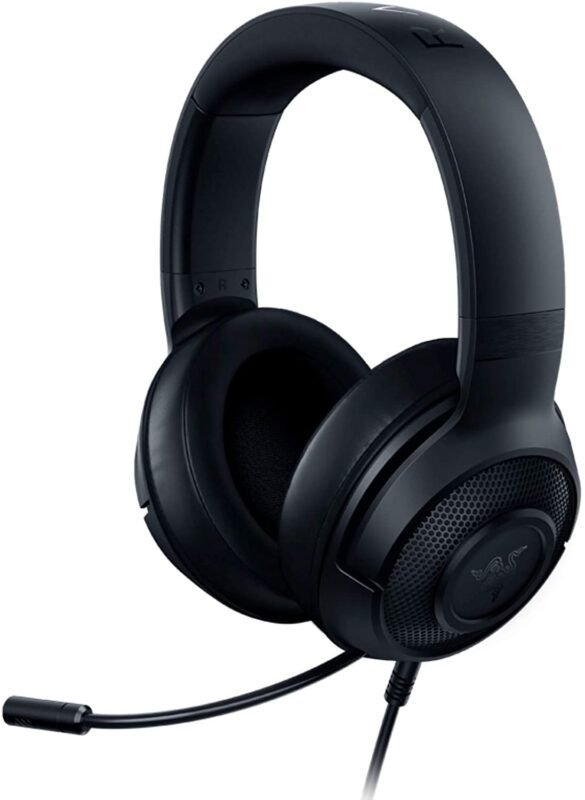 Razer Kraken X Lite spēļu austiņas, vadu, Over-Ear, ar mikrofonu, Melns