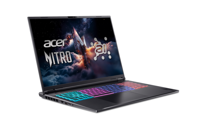 Acer | Nitro 18 AI AN18-61-R25V | Obsidian Black | 18" | IPS | WQXGA | 2560 x 1600 pikseļi | AMD Ryzen AI 7 | 350 | 16 GB | DDR5 | Cietvielas diska ietilpība 1000 GB | NVIDIA GeForce RTX 5060 | GDDR7 | 8 GB | Windows 11 Home | 802.11ax | Bluetooth versija 5.3 | Tastatūras valoda US starptautiskā | Tastatūras apgaismojums | Garantija 24 mēneši