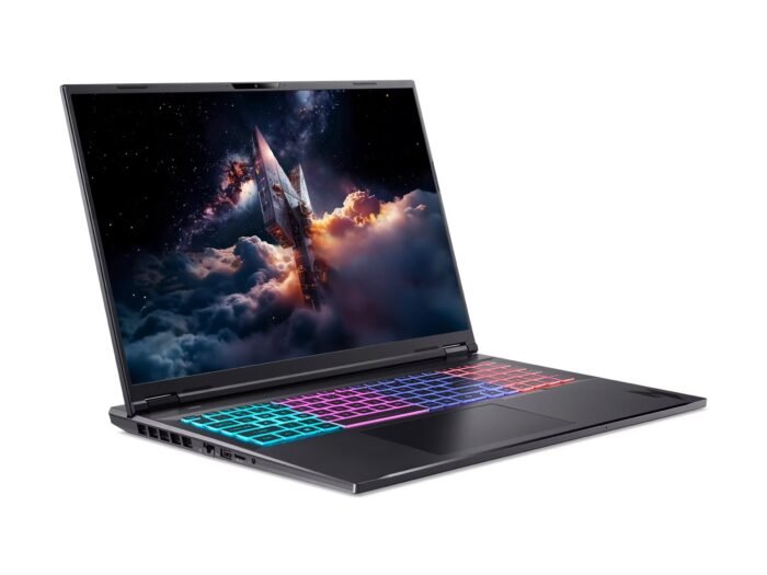 Acer | Nitro 18 AI AN18-61-R25V | Obsidian Black | 18" | IPS | WQXGA | 2560 x 1600 pikseļi | AMD Ryzen AI 7 | 350 | 16 GB | DDR5 | Cietvielas diska ietilpība 1000 GB | NVIDIA GeForce RTX 5060 | GDDR7 | 8 GB | Windows 11 Home | 802.11ax | Bluetooth versija 5.3 | Tastatūras valoda US starptautiskā | Tastatūras apgaismojums | Garantija 24 mēneši