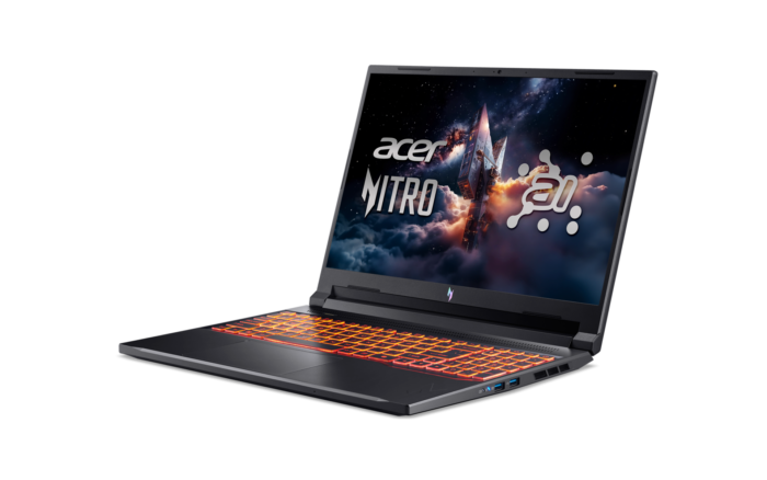 Acer | Nitro V 16 AI ANV16-42-R1HB | Shale Black | 16" | IPS | WQXGA | 2560 x 1600 pikseļi | AMD Ryzen 7 | 260 | 16 GB | DDR5 | Cietvielas diska ietilpība 1000 GB | NVIDIA GeForce RTX 5060 | GDDR7 | 8 GB | Windows 11 Home | 802.11ax | Bluetooth versija 5.3 | Tastatūras valoda ASV starptautiskā | Tastatūras apgaismojums | Garantija 24 mēneši
