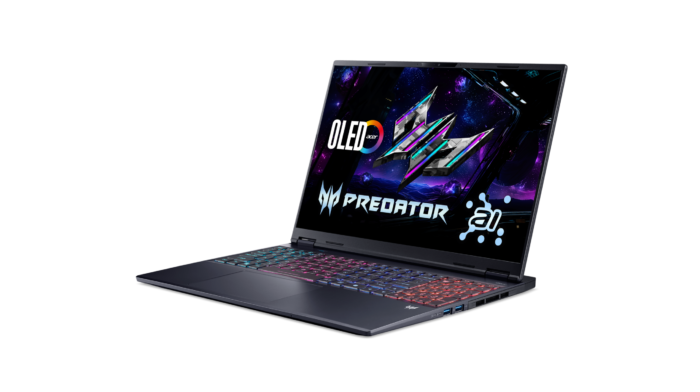 Acer | Predator Helios Neo 16S AI PHN16S-71-7556 | Abyssal Black | 16" | OLED | WQXGA | 2560 x 1600 pikseļi | Intel Core Ultra 7 | 255HX | 16 GB | DDR5 | SSD kapacitāte 1000 GB | NVIDIA GeForce RTX 5060 | GDDR7 | 8 GB | Windows 11 Home | 802.11ax | Bluetooth versija 5.3 | Tastatūras valoda US starptautiskā | Tastatūras apgaismojums | Garantija 24 mēneši