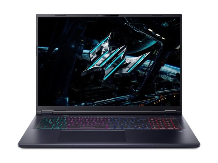 Acer | Predator Helios Neo 18 AI PHN18-72-75PV | Abyssal Black | 18" | IPS | WQXGA | 2560 x 1600 pikseļi | Intel Core Ultra 7 | 255HX | 32 GB | DDR5 | Cietvielas diska ietilpība 1000 GB | NVIDIA GeForce RTX 5060 | GDDR7 | 8 GB | Windows 11 Home | 802.11ax | Bluetooth versija 5.3 | Tastatūras valoda ASV starptautiskā | Tastatūras apgaismojums | Garantija 24 mēneši