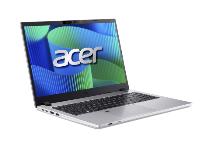 Acer TravelMate TMP215-55-TCO-59KD QHD IPS i5-120U/16GB/SSD 512GB/Intel Iris Xe Graphics/Win11Pro/ENG tastatūra/FP/Sudraba/3 gadu garantija | Acer