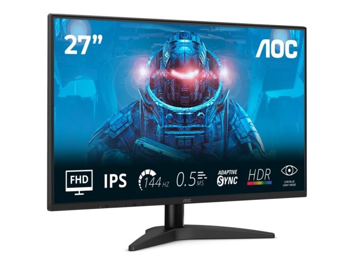 AOC | 27B36X | 27 " | IPS | FHD | 16:9 | 144 Hz | 4 ms | 1920 x 1080 pikseļi | 300 cd/m² | HDMI portu skaits 1 | melns