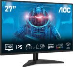 AOC | 27B36X | 27 " | IPS | FHD | 16:9 | 144 Hz | 4 ms | 1920 x 1080 pikseļi | 300 cd/m² | HDMI portu skaits 1 | melns