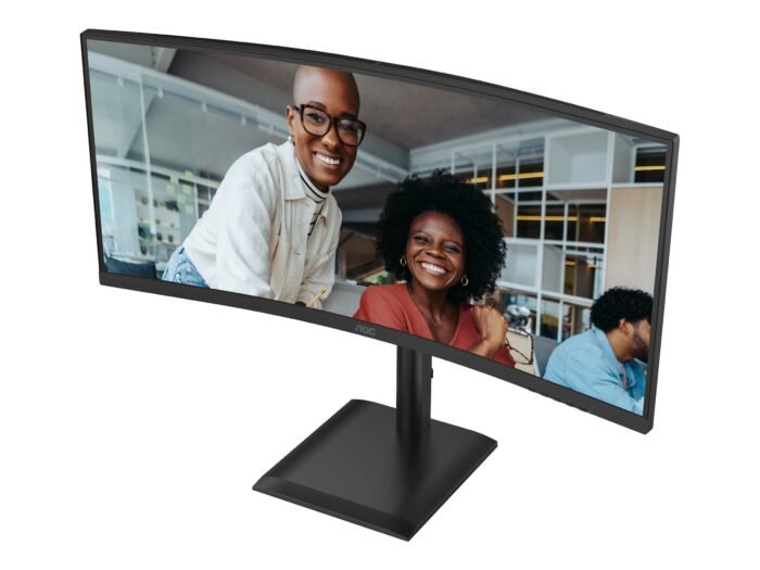 AOC CU34E4CV | 34 " | VA | 21:9 | 120 Hz | 4 ms | 3440 x 1440 pikseļi | HDMI pieslēgvietu skaits 2 | Melns