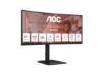 AOC CU34E4CV | 34 " | VA | 21:9 | 120 Hz | 4 ms | 3440 x 1440 pikseļi | HDMI pieslēgvietu skaits 2 | Melns
