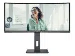 AOC | CU34P3CV | 34" | VA | 21:9 | 100 Hz | 4 ms | 3440 x 1440 pikseļi | HDMI portu skaits 1