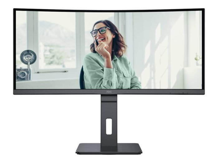 AOC | CU34P3CV | 34" | VA | 21:9 | 100 Hz | 4 ms | 3440 x 1440 pikseļi | HDMI portu skaits 1