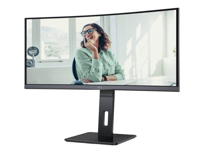 AOC | CU34P3CV | 34" | VA | 21:9 | 100 Hz | 4 ms | 3440 x 1440 pikseļi | HDMI portu skaits 1