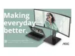 AOC | CU34P3CV | 34" | VA | 21:9 | 100 Hz | 4 ms | 3440 x 1440 pikseļi | HDMI portu skaits 1