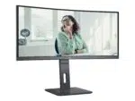 AOC | CU34P3CV | 34" | VA | 21:9 | 100 Hz | 4 ms | 3440 x 1440 pikseļi | HDMI portu skaits 1