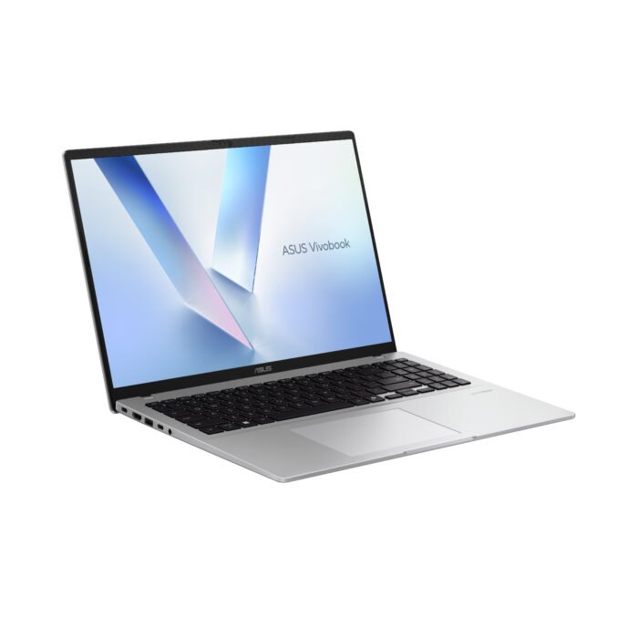 Asus Vivobook 16 F1607AA-MB049W | Cool Silver | 16" | IPS | WUXGA | 1920 x 1200 pikseļi | 60 Hz | Pretapžilbināšanas | Intel Core Ultra 5 | 325 | 16 GB | DDR5 | Cietvielas diska ietilpība 512 GB | Intel Graphics | Windows 11 Home | 802.11ax | Bluetooth versija 5.3 | Tastatūras valoda ASV starptautiskā | Tastatūras apgaismojums | Garantija 24 mēneši | Akumulatora garantija 12 mēneši