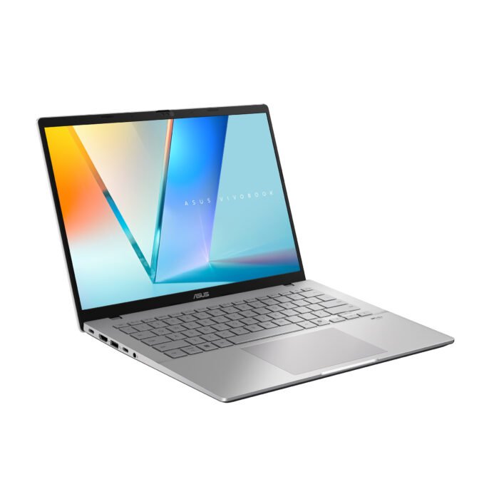 Asus Vivobook S14 | Cool Silver | 14" | IPS | WUXGA | 60 Hz | 1920 x 1200 pikseļi | Pretapžilbināšanas | Intel Core i5 | i5-13420H | 16 GB | DDR5 | Cietvielas diska ietilpība 512 GB | Intel Graphics | Windows 11 Home | 802.11ax | Bluetooth versija 5.3 | Tastatūras valoda ASV starptautiskā | Tastatūras apgaismojums | Akumulatora garantija 12 mēneši | Garantija 24 mēneši