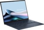 Asus | Zenbook 14 UX3405CA-PZ217W | Ponder Blue | 14 " | OLED | Touchscreen | 3K | 2880 x 1800 pikseļi | 120 Hz | Glossy | Intel Core Ultra 7 | 255H | 32 GB | LPDDR5X | SSD kapacitāte 1000 GB | Intel Graphics | Windows 11 Home | 802.11be | Bluetooth versija 5.4 | Tastatūras valoda US international | Apgaismota tastatūra | Garantija 24 mēneši | Akumulatora garantija 12 mēneši