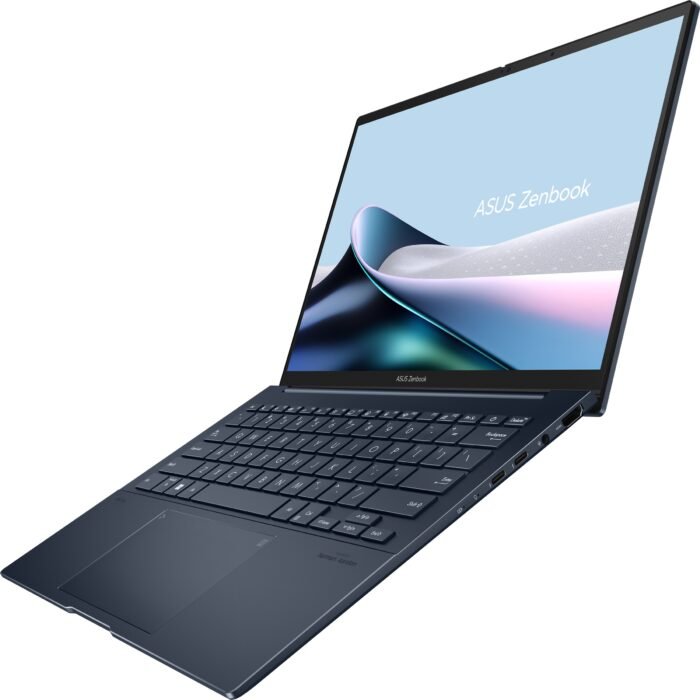 Asus | Zenbook 14 UX3405CA-PZ217W | Ponder Blue | 14 " | OLED | Touchscreen | 3K | 2880 x 1800 pikseļi | 120 Hz | Glossy | Intel Core Ultra 7 | 255H | 32 GB | LPDDR5X | SSD kapacitāte 1000 GB | Intel Graphics | Windows 11 Home | 802.11be | Bluetooth versija 5.4 | Tastatūras valoda US international | Apgaismota tastatūra | Garantija 24 mēneši | Akumulatora garantija 12 mēneši