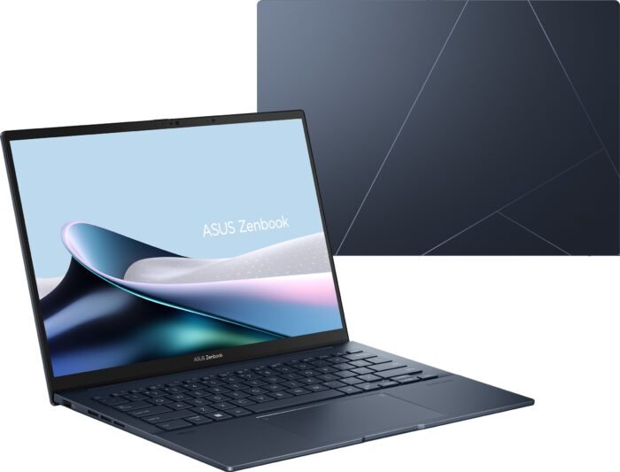 Asus | Zenbook 14 UX3405CA-PZ217W | Ponder Blue | 14 " | OLED | Touchscreen | 3K | 2880 x 1800 pikseļi | 120 Hz | Glossy | Intel Core Ultra 7 | 255H | 32 GB | LPDDR5X | SSD kapacitāte 1000 GB | Intel Graphics | Windows 11 Home | 802.11be | Bluetooth versija 5.4 | Tastatūras valoda US international | Apgaismota tastatūra | Garantija 24 mēneši | Akumulatora garantija 12 mēneši
