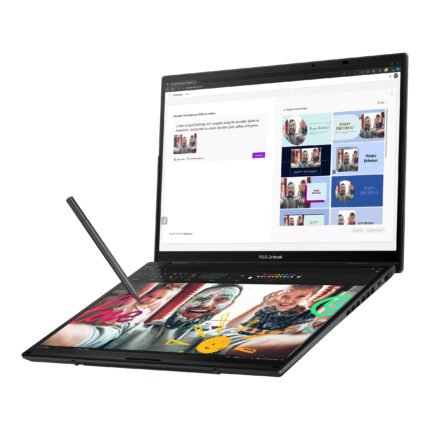 Asus | Zenbook Duo UX8406CA-QL287W | Inkwell Gray | 14" | OLED | Skārienekrāns | FHD | 1920 x 1200 pikseļi | Intel Core Ultra 7 | 255H | 16 GB | LPDDR5X | Cietvielas diska ietilpība 1000 GB | Intel Arc Graphics | Windows 11 Home | 802.11be | Bluetooth versija 5.4 | Tastatūras valoda ASV starptautiskā | Tastatūras apgaismojums | Garantija 24 mēneši | Akumulatora garantija 12 mēneši