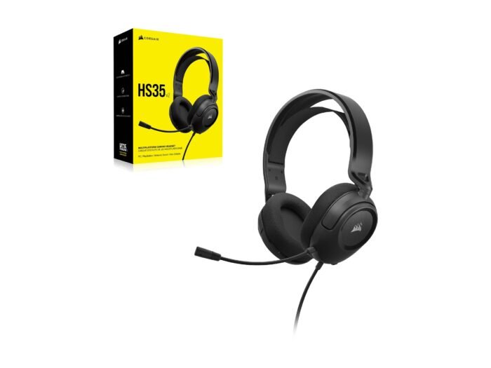 Corsair | Spēļu austiņas | HS35 v2 | Vadu | Over-Ear | Mikrofons | Carbon