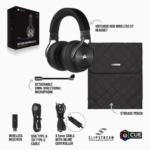 Corsair | High-Fidelity Gaming Headset | VIRTUOSO RGB WIRELESS XT | Wireless/Wired | Over-Ear | Black | Wireless