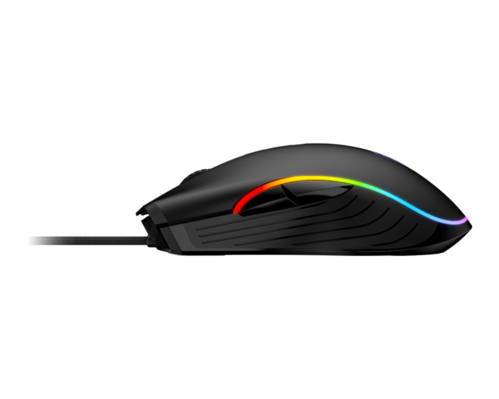 MSI FORGE GM300 spēļu pele, optiskā, vadu, 7200 DPI, USB 2.0, melna