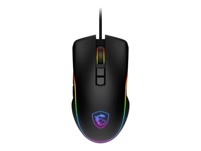 MSI FORGE GM300 spēļu pele, optiskā, vadu, 7200 DPI, USB 2.0, melna