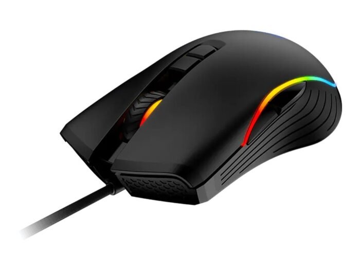 MSI FORGE GM300 spēļu pele, optiskā, vadu, 7200 DPI, USB 2.0, melna