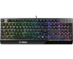 MSI Vigor GK30 spēļu tastatūra, vadu, RGB, US, Melna