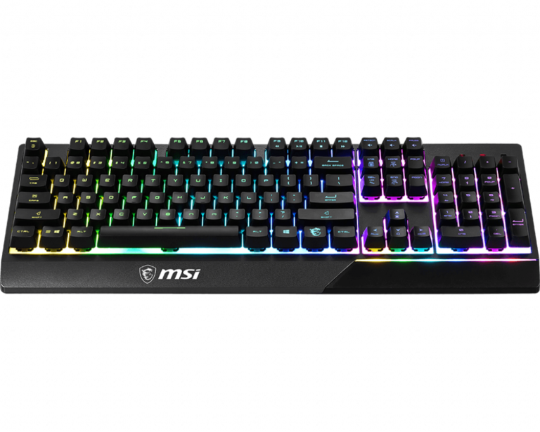 MSI Vigor GK30 spēļu tastatūra, vadu, RGB, US, Melna
