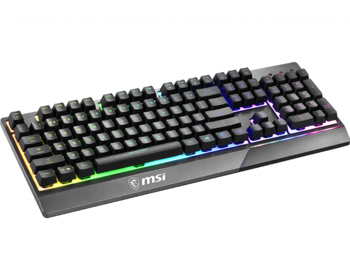 MSI Vigor GK30 spēļu tastatūra, vadu, RGB, US, Melna