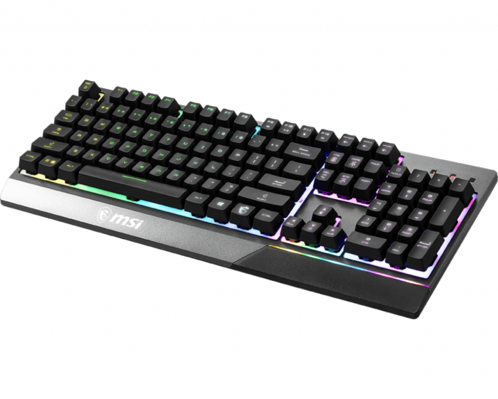 MSI Vigor GK30 spēļu tastatūra, vadu, RGB, US, Melna