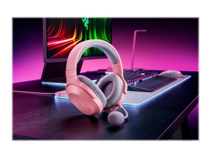 Razer Barracuda X (2022) spēļu austiņas, bezvadu, kvarca rozā