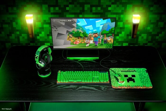 Razer spēļu austiņas | Kraken V4 X | Vadu | Over-Ear | Mikrofons | Minecraft Edition