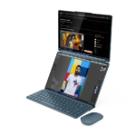 Lenovo Yoga Book 9 14IAH10 Intel | Tidal Teal | 2x14" | OLED | Skārienekrāns | 2.8K WQXGA+ | 2880 x 1800 pikseļi | Intel Core Ultra 7 | 255H | 32 GB | Lodēta LPDDR5X | Cietvielas diska ietilpība 1000 GB | Intel Arc 140T GPU | Windows 11 Home | 802.11be | Bluetooth versija 5.4 | Tastatūras valoda angļu | Tastatūras apgaismojums | Garantija 24 mēneši | Akumulatora garantija 12 mēneši