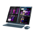 Lenovo Yoga Book 9 14IAH10 Intel | Tidal Teal | 2x14" | OLED | Skārienekrāns | 2.8K WQXGA+ | 2880 x 1800 pikseļi | Intel Core Ultra 7 | 255H | 32 GB | Lodēta LPDDR5X | Cietvielas diska ietilpība 1000 GB | Intel Arc 140T GPU | Windows 11 Home | 802.11be | Bluetooth versija 5.4 | Tastatūras valoda angļu | Tastatūras apgaismojums | Garantija 24 mēneši | Akumulatora garantija 12 mēneši