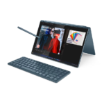 Lenovo Yoga Book 9 14IAH10 Intel | Tidal Teal | 2x14" | OLED | Skārienekrāns | 2.8K WQXGA+ | 2880 x 1800 pikseļi | Intel Core Ultra 7 | 255H | 32 GB | Lodēta LPDDR5X | Cietvielas diska ietilpība 1000 GB | Intel Arc 140T GPU | Windows 11 Home | 802.11be | Bluetooth versija 5.4 | Tastatūras valoda angļu | Tastatūras apgaismojums | Garantija 24 mēneši | Akumulatora garantija 12 mēneši