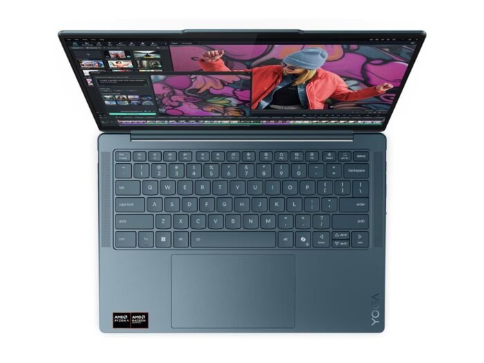 Lenovo Yoga Slim 7 14AKP10 AMD | Tidal Teal | 14" | OLED | WUXGA | 1920 x 1200 pikseļi | Spīdīgs | AMD Ryzen AI 7 | 350 | 16 GB | Lodēta LPDDR5X | Cietvirsmas diska ietilpība 512 GB | AMD Radeon 860M Graphics | Windows 11 Home | 802.11be | Bluetooth versija 5.4 | Tastatūras valoda angļu | Tastatūras apgaismojums | Garantija 24 mēneši | Akumulatora garantija 12 mēneši
