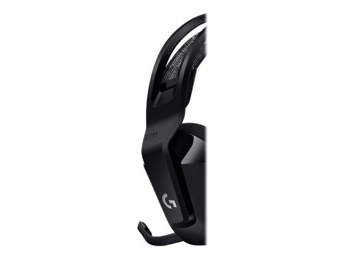Logitech | Spēļu austiņas | G G733 | Bezvadu | Pārauss | Melnas | Trokšņu slāpēšana | Bezvadu