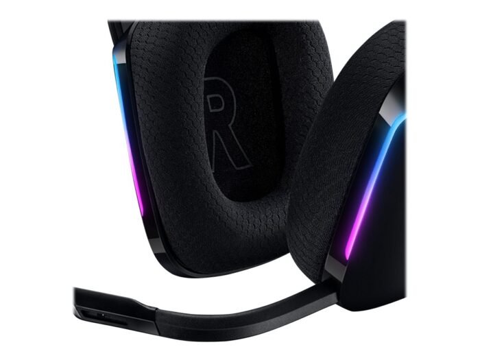 Logitech | Spēļu austiņas | G G733 | Bezvadu | Pārauss | Melnas | Trokšņu slāpēšana | Bezvadu