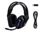 Logitech | Spēļu austiņas | G G733 | Bezvadu | Pārauss | Melnas | Trokšņu slāpēšana | Bezvadu