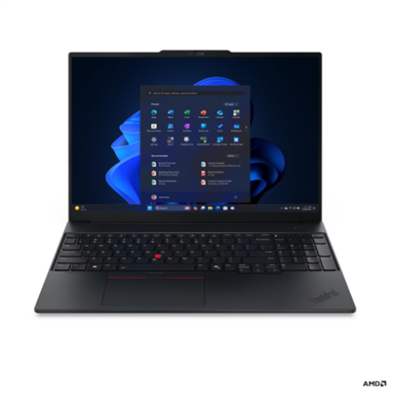 Lenovo ThinkPad E16 G4 AMD | Melns | 16" | IPS | WUXGA | 1920 x 1200 pikseļi | Pretapžilbināšanas | AMD Ryzen AI 5 | 330 | 16 GB | SODIMM DDR5 | Cietvielas diska ietilpība 512 GB | AMD Radeon 820M Graphics | Windows 11 Pro | 802.11be | Bluetooth versija 5.4 | Tastatūras valoda angļu | Tastatūras apgaismojums | Garantija 36 mēneši | Akumulatora garantija 12 mēneši