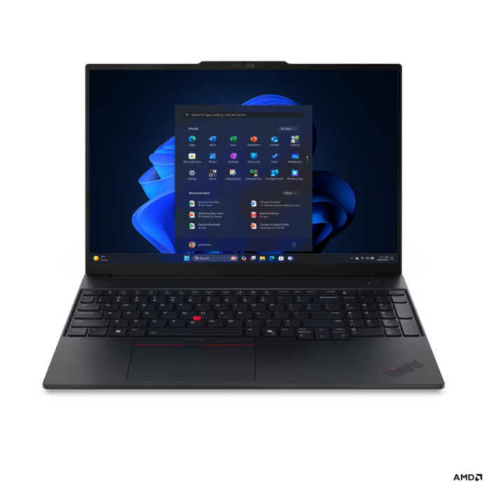 Lenovo ThinkPad E16 G4 AMD | Melns | 16" | IPS | WUXGA | 1920 x 1200 pikseļi | Pretapžilbināšanas | AMD Ryzen AI 5 | 330 | 16 GB | SODIMM DDR5 | Cietvielas diska ietilpība 512 GB | AMD Radeon 820M Graphics | Windows 11 Pro | 802.11be | Bluetooth versija 5.4 | Tastatūras valoda angļu | Tastatūras apgaismojums | Garantija 36 mēneši | Akumulatora garantija 12 mēneši